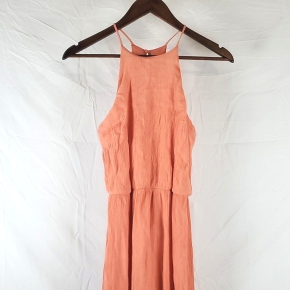 All In Favor Peach Pink‎ Midi Dress - Picture 5 of 11